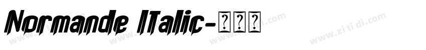 Normande Italic字体转换